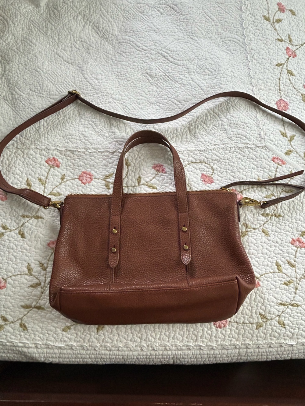 Fossil leather purse